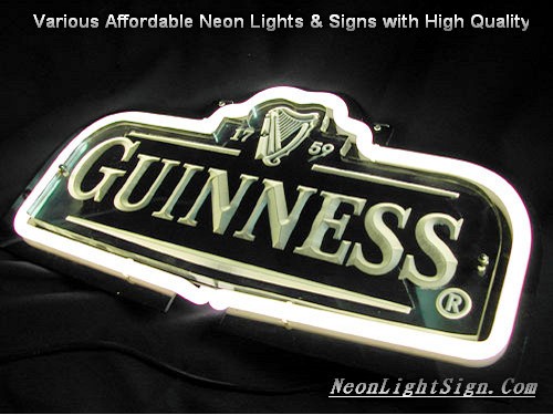 GUINNESS 1759 LOGO 3D Beer Bar Neon Light Sign - Beer Bar