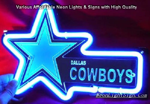 NFL Dallas Cowboys 3D Neon Sign Beer Bar Light