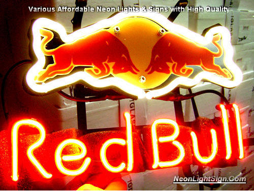 RED BULL ENERGY Budweiser Beer Bar Neon Light Sign