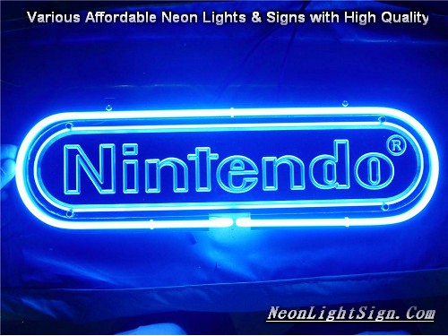 Nintendo Game Logo Gift 3D Beer Bar Neon Light Sign