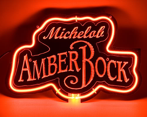 Amber Rock 3D Beer Bar Neon Light Sign