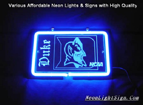 NCAA DUKE BLUE DEVILS 3D Beer Bar Neon Light Sign