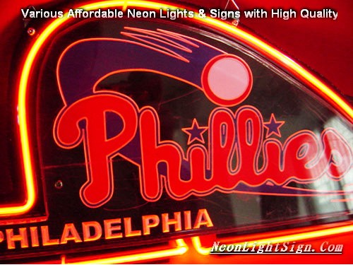 MLB Philadelphia Phillies 3D Beer Bar Neon Light Sign