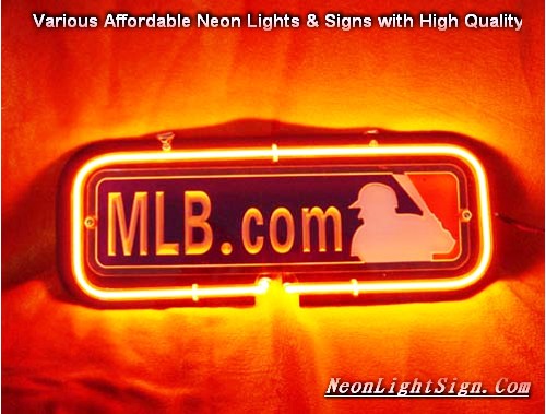 MLB.COM 3D Beer Bar Neon Light Sign
