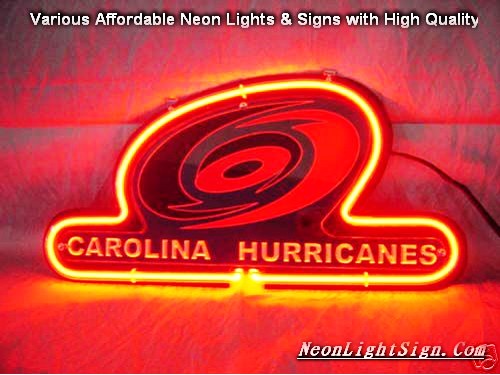 NHL CAROLINA HURRICANES 3D Beer Bar Neon Light Sign