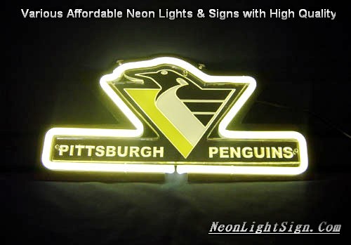NHL PITTSBURGH PENGUINS 3D Beer Bar Neon Light Sign
