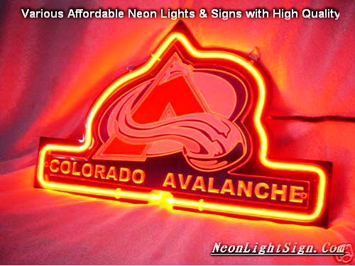 NHL COLORADO AVALANCHE 3D Beer Bar Neon Light Sign