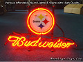 NFL Pittsburgh Steelers Budweiser Beer Bar Neon Light Sign