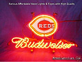 MLB Cincinnati Reds Budweiser Beer Bar Neon Light Sign