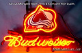 NHL Colorado Avalanche Budweiser Beer Bar Neon Light Sign