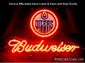 NHL Edmonton Oilers Budweiser Beer Bar Neon Light Sign