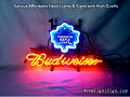 NHL Toronto Maple Leafs Budweiser Beer Bar Neon Light Sign