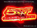 US Chevy Corvette 50th Anniversary Celebration Automobile Neon Bar Light Sign