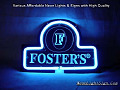 Foster\'s Fosters 3D Beer Bar Neon Light Sign