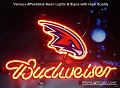 NBA Atlanta Hawks Budweiser Beer Bar Neon Light Sign