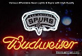 NBA NEW San Antonio Spurs Budweiser Beer Bar Neon Light Sign