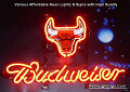 NBA Chicago Bulls Budweiser Beer Bar Neon Light Sign