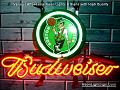 NBA Boston Celtics Budweiser Beer Bar Neon Light Sign