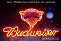 NBA New York Knicks Budweiser Beer Bar Neon Light Sign