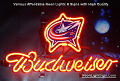 NHL Columbus Blue Jacket Budweiser Beer Bar Neon Light Sign