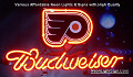 NHL Philadelphia Flyers Hockey Budweiser Beer Bar Neon Light Sign