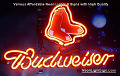 MLB BOSTON RED SOX Budweiser Beer Bar Neon Light Sign