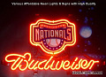 MLB Washington Nationals Budweiser Beer Bar Neon Light Sign