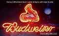 MLB St. Louis Cardinals Budweiser Beer Bar Neon Light Sign