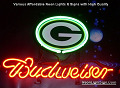 NFL Green Bay Packers Budweiser Beer Bar Neon Light Sign