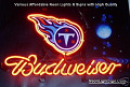 NFL TENNESSEE TITANS  Budweiser Beer Bar Neon Light Sign