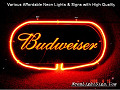 Budweiser 3D Beer Bar Neon Light Sign