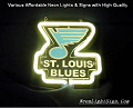 NHL St. Louis Blues Hockey3D Beer Bar Neon Light Sign