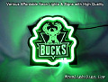 NBA Bucks 3D Beer Bar Neon Light Sign