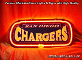 NFL San Diego Chargers 3D Beer Bar Neon Light Sign
