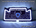 NFL BALTIMORE RAVENS 3D Beer Bar Neon Light Sign