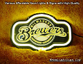 MLB WAUKEE BIEWEIS 3D Beer Bar Neon Light Sign