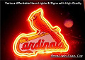 MLB ST LOUIS CARDINALS 3D Beer Bar Neon Light Sign
