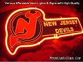 MLB Jersey Devils Hockey 3D Beer Bar Neon Light Sign