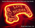 Live Nude 3D Beer Bar Neon Light Sign