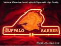 NHL BUFFALO SABRES 3D Beer Bar Neon Light Sign