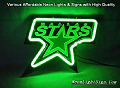 NHL Dallas Stars Hockey 3D Beer Bar Neon Light Sign