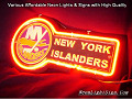 NHL New York Islanders 3D Beer Bar Neon Light Sign