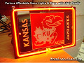 NCAA KU Kansas Jayhawks 3D Beer Bar Neon Light Sign