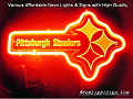 NFL PITTSBURGH STEELERS 3D Beer Bar Neon Light Sign