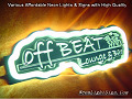 OFF BEAT LOUNGE 3D Beer Bar Neon Light Sign