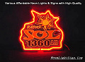 RADIO SOL 1360AM 3D Beer Bar Neon Light Sign