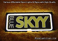MILLER BEER SKYY BLUE 3D Beer Bar Neon Light Sign