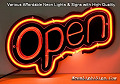 Open 3D Beer Bar Neon Light Sign