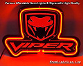 VIPER SRT-10 LOGO 3D Beer Bar Neon Light Sign