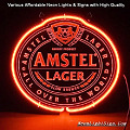 Amstel Lager 3D Beer Bar Neon Light Sign